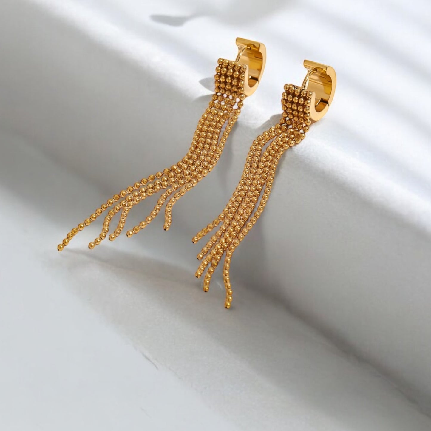 Golden Cascade Earrings